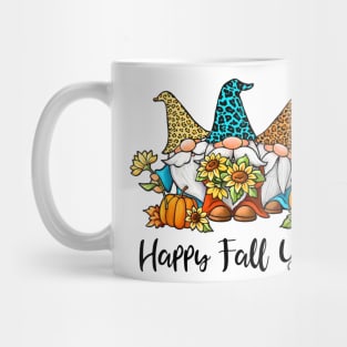 Happy Fall Y'all Gnomes T-shirt Mug